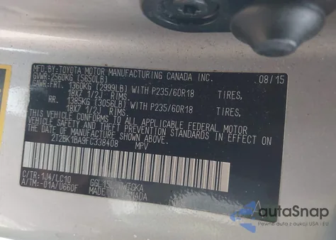 2015 Lexus Rx 350 from USA, damaged, VIN 2T2BK1BA9FC338408
